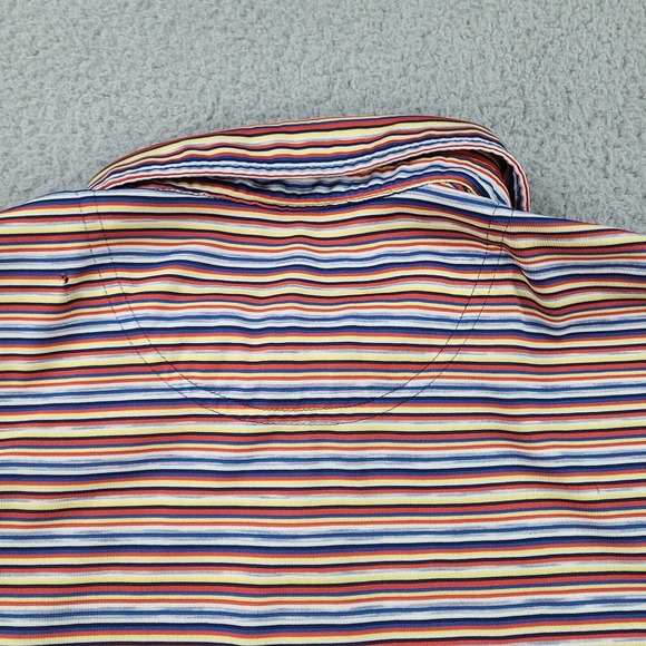 Payne Stewart Golf Polo Shirt Men’s Large Multicolor Striped (Holes) - Picture 10 of 15